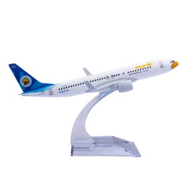 Bswath Model Plane 1:400 Scale Model 737 Model Airplane Diecast Airplanes Metal Plane Model for Gift (White Bird)