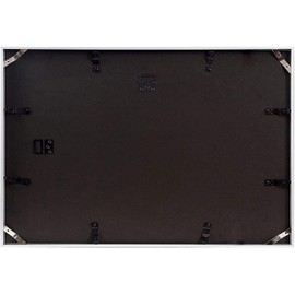 Frametory, 18x24 Aluminum Picture Frame, Real Glass Front, Display 18 x 24 Photo for Wall, 18 by 24 Poster Frame, Hook for Horizontal/Vertical Mount (Silver 1 Pack)