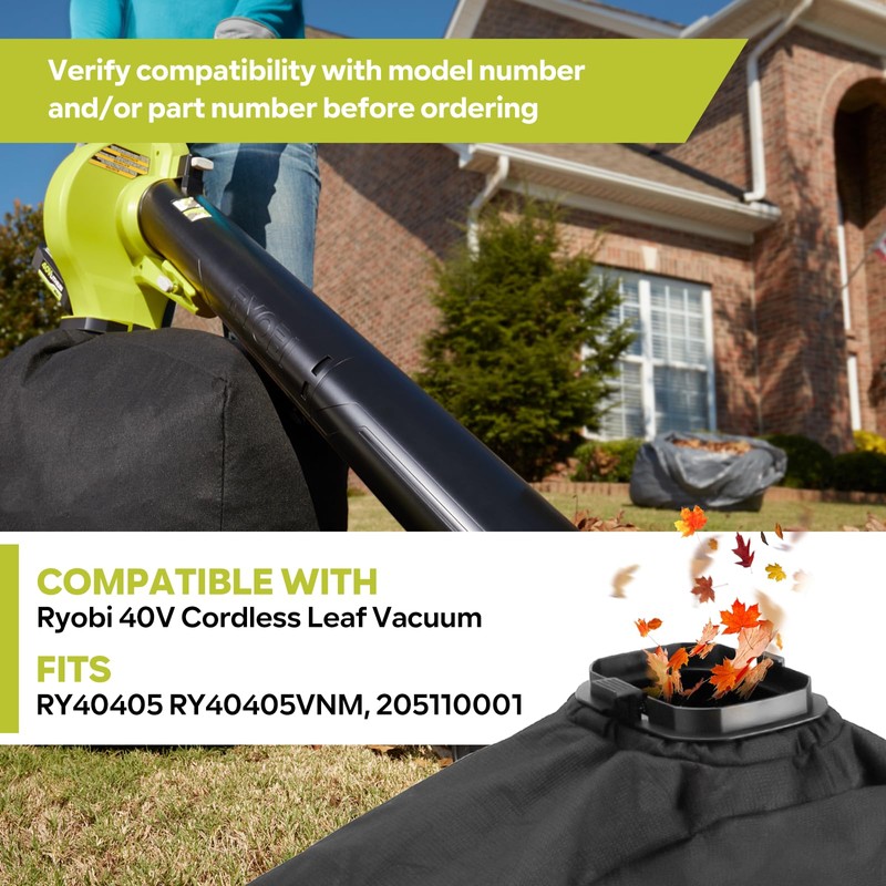 Leaf Bag Replacement for Ryobi Part # 205110001