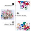 Baluue Nail Art Rhinestones 50pcs Heart Shaped Charm Stickers Manicure