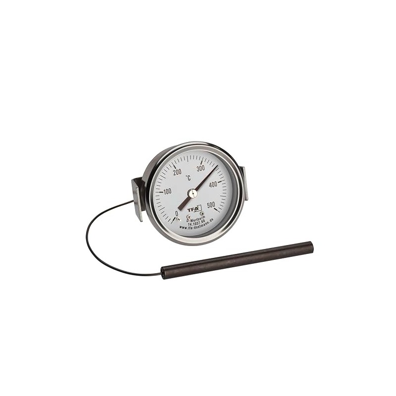 TFA Dostmann Analogue Stainless Steel Thermometer up to 500 °C,