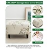 CRFATOP Ottoman Chair Cover Large Ottoman Chair Slipcovers Solid Rectangle