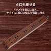 Elecom ECT-0203W Power Strip, Lightning Guard, 6 Outlets, Wood Grain,