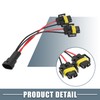 X AUTOHAUX H11 H8 H9 Male Transfer Female Splitter Connector