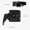 Koolehaoda Camera Quick Release Plate Clamp Adapter with 1/4"-3/8" Screw