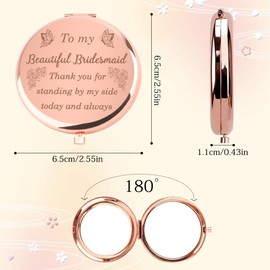 Bluckincle Bridesmaid Gift from Bride Makeup Mirrors Bridesmaid Gift bridesmaids Hen Party Gifts Accessories Team Bride Hen Do Gifts Hen Party Favours Hangover Kit Fillers