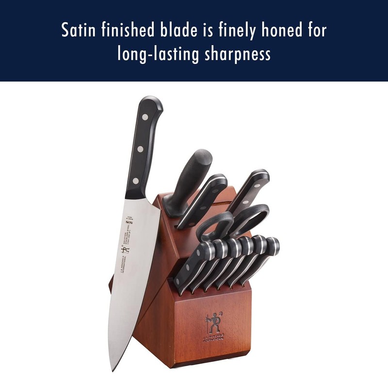 HENCKELS Solution Razor-Sharp 12-pc Knife Set, Chef Knife, Bread Knife,