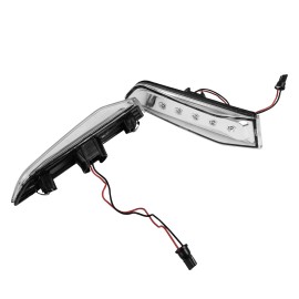 YLT Auto For 2003 2004-2007 Infiniti G35 Coupe White LED Clear Lens Side Marker Lights