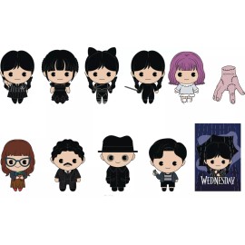 Monogram 3D Figural Bag Clip Wednesday Series 2  Pack [1 RANDOM Figure]