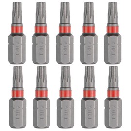Antrader 10Pcs 25mm Long 1/4 Inch Hex Shank T20 Torx Head Magnetic Screw Driver Bit Set,Star Driver Bit T20 Screwdriver Bit Set,Torx Star Head Screwdriver Bit Set Torx Bits T20