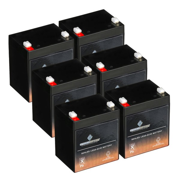 Chrome Battery 12V 4.5AH Maintenance-Free Battery for Alarm Systems, Scooters,