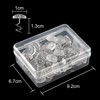KUUQA Upholstery Twist Pins Clear Heads Bed Skirt Pin for