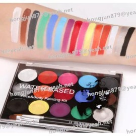 Unknown 페이스페인팅 물감 15색 바디페인팅 얼굴 분장 키트 15 Color Face Painting Body Painting Makeup Kit