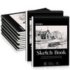 12 Pack Sketch Book, 8.5 x 11Inch Sketchbook, 68lb/100gsm Top