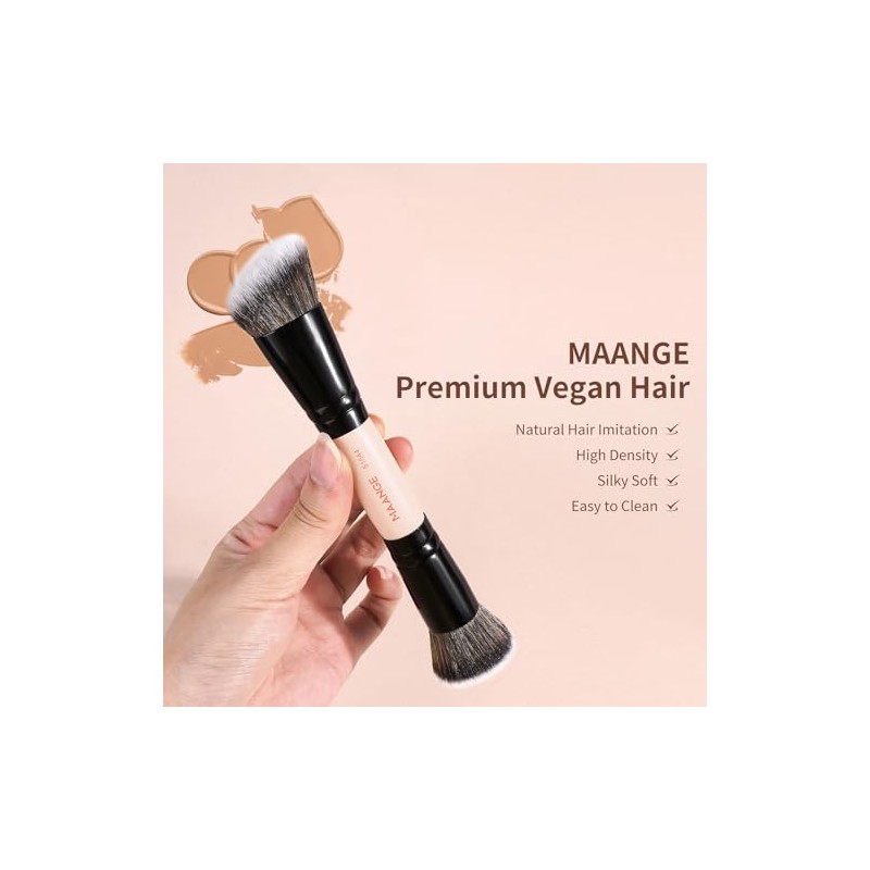 MAANGE Brochas para Maquillaje de Doble Punta 6PCS Set de