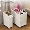 HAIXIN HOME Rolling Laundry Hamper with Lid, 130L Large Capacity