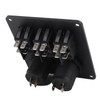 Car Marine 3+2combination LED Single Rocker Green Light Switch+Car Charger