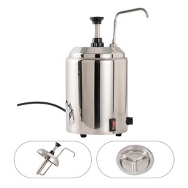 Cheese Dispenser with Pump Food-Grade Stainless Steel Nacho Cheese Dispenser - Silver, 650W Power, 2.3L Capacity, Easy to Clean