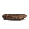 Lipper International 1210 Acacia Burl Finish Serving Board with Feet