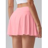 OQQ Womens Pleated Skirts with Pockets High Waisted Athletic Tennis