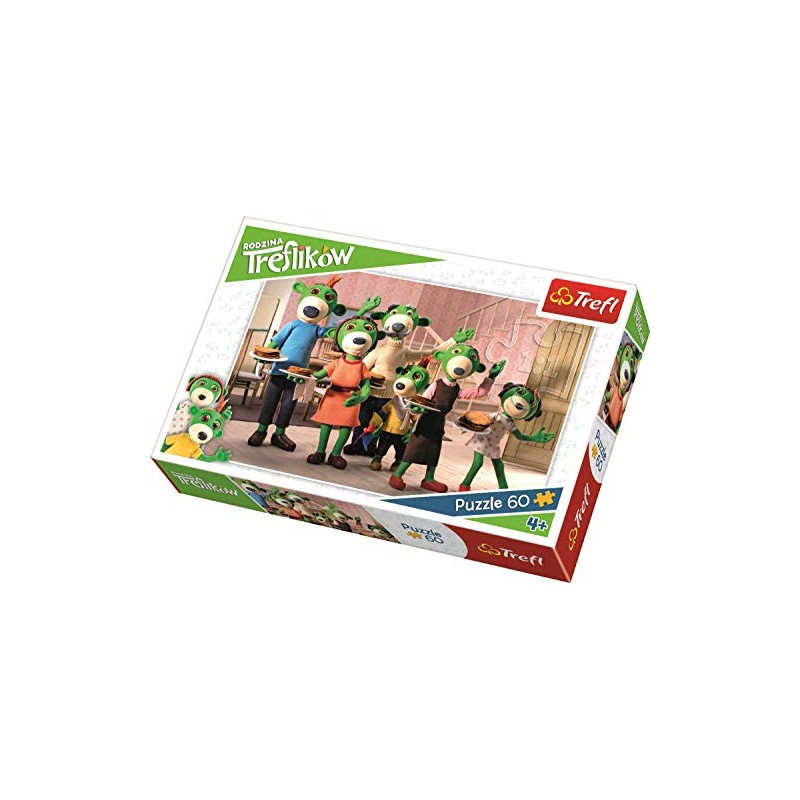 Puzzle 60 Rodzina Treflików Rodzinne sniadanie