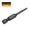 HARFINGTON 5pcs Hex Head Wrench Drill Bit 2.5mm(H2.5) Metric 1/4"