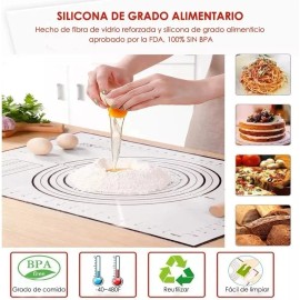 Dolores Tapete Hornear Repostería Fondant Silicón Antiadherente Xl