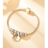 RIMAYZI 14K Gold Plated Charm Bracelet for Women, Women's Charm