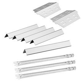 SafBbcue 7620/7621 Grill Replacement Parts Kit for Weber Genesis 300 Series Grill Parts,7621 Flavorizer Bars,7622 Heat Deflector,62752 Burner Tube for Weber E/S-310/320/330 EP-310/330 Parts