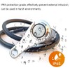 Gebildet 5A/12V Universal Latching Stainless Steel Blue LED Motorcycle Switch