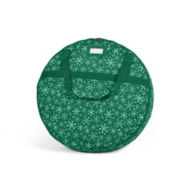 Covermates Keepsakes Christmas Wreath Storage Bag – Heavy Duty Polyester, Interior Pouch, Dual Zipper Pulls - Holiday Storage, Green