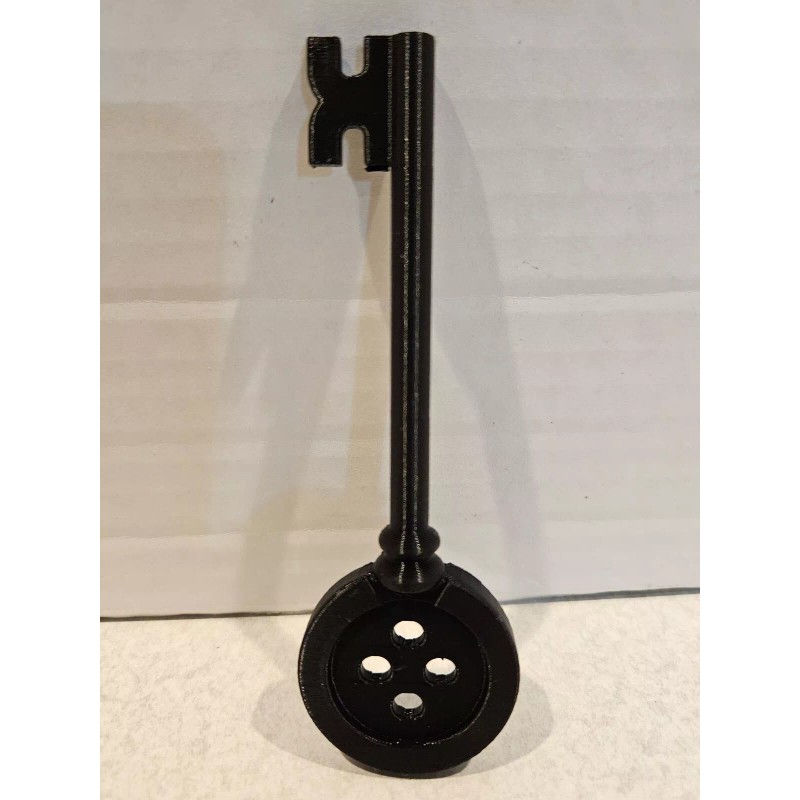 3d Printed Coraline Key 1:1 Scale Black