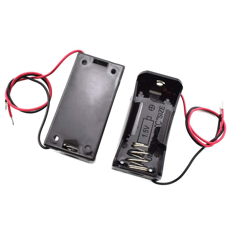 SDTC Tech 2-Pack 1x C Cell Battery Holder 1.5V C