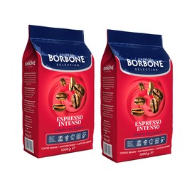 Caffe Borbone, Whole Bean Coffee Blend, Espresso Intenso, Medium Roast, Roasted and Freshly Packaged in Italy, 2.2 Pound Bag (Pack of 2)