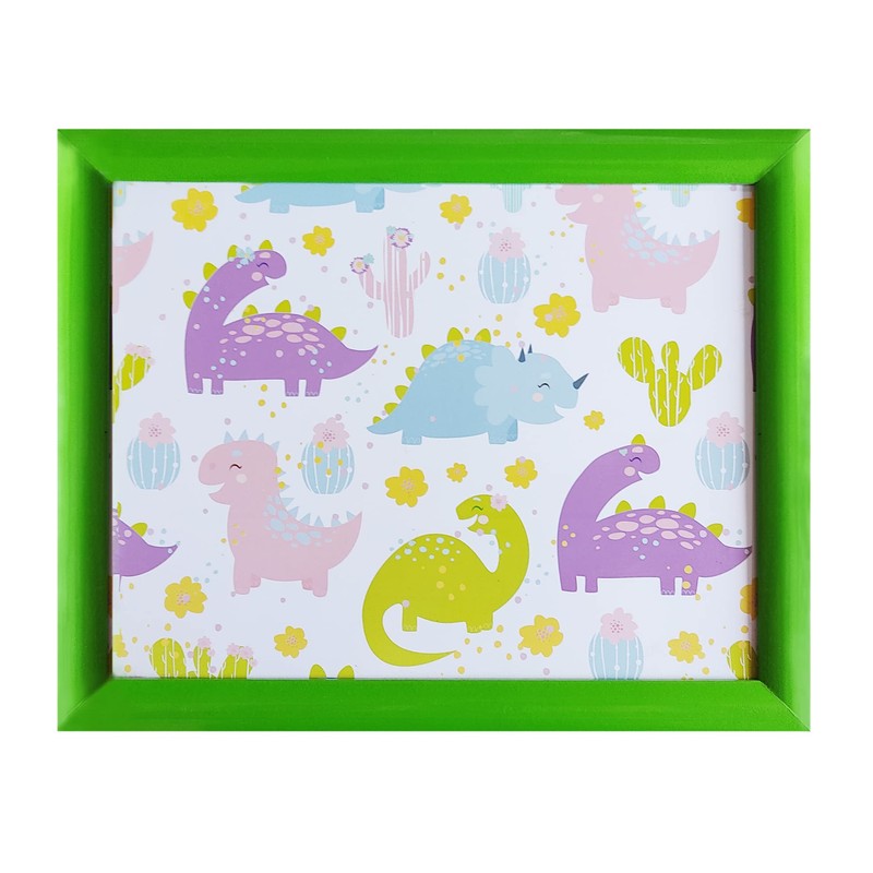 Dinosaurs Laptray, Wood, Plastic, Cotton Bed Tray Children Gift Lap