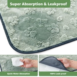 PICK FOR LIFE Reusable Dog Training Pads, 2 Pack Washable Puppy Pads, Super Absorbent Waterproof Dog Mat Pee Pads, Fast Drying Training Pads for Home, Car, Travel - 60 x 60 cm