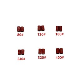 100PCS 1/4" Sanding Bands Sleeves with 2 Drum Mandrel Rotary Tool for Electric Power Tool DIY 80#