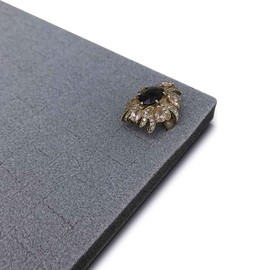 The Display Guys ~ 6pcs Gray Deluxe Velvet Ring Foam 144 Slot Jewelry Travel Ring Insert Display Pad Holder