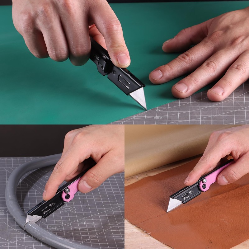 WORKPRO EDC Folding Utility Knife, Mini Box Cutter with Quick