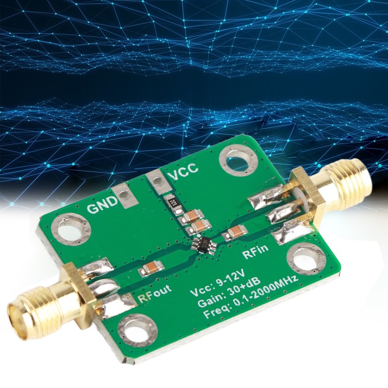 Low Noise Amplifier 0.1 to 2000MHz 30±dB Good Performance Small