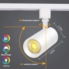 VANoopee 3-Color 10W H Track Lighting Heads Dimmable LED Track