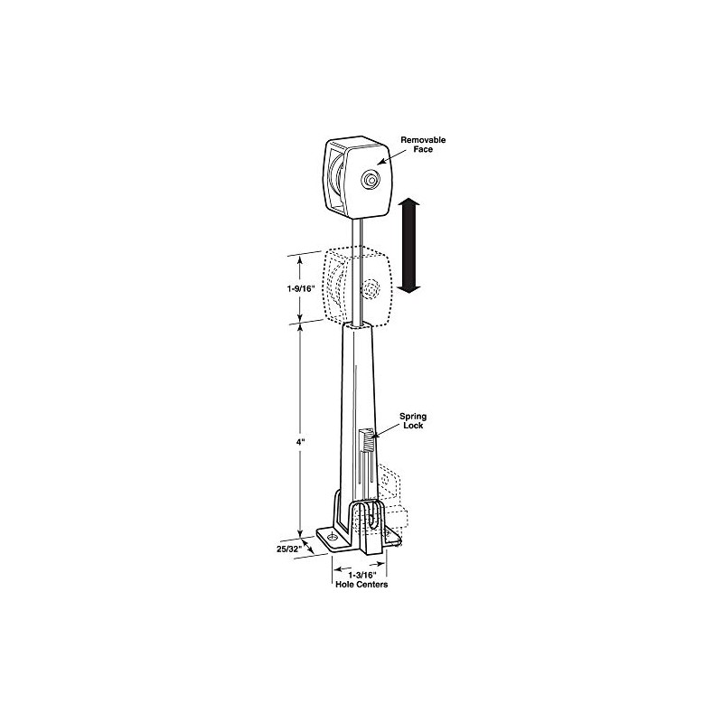 Prime-Line U 9252 Drapery Cord Tension Spring and Pulley, with