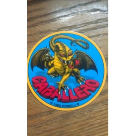skate board VINTAGE POWELL PERALTA Round Sticker, CABALLERO, 1980 POWELL