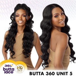Sensationnel 360 Butta Lace Front Wigs - 360 Butta unit 5 wider parting preplucked hairline HD glueless lace - 360 Butta unit 5 (SH/GOLDENWALNUT)