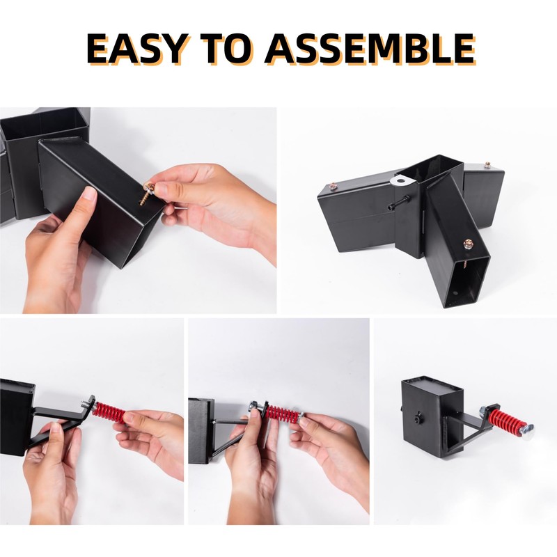 ZSHIGANMA 2x4 Steel Target Stand Base and Target Hanger Mounting