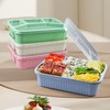 QUTHZZHY Pack of 4 Snack Boxes with Compartments, Lunch Box