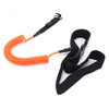 Surfboard Leash TPU Heliciform Comfortable HighElastic Surfing Safety Traction Rope(Orange