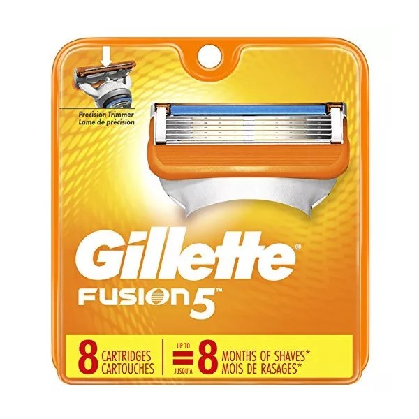 Gillette Fusion5 men's razor blade refills come complete with 5