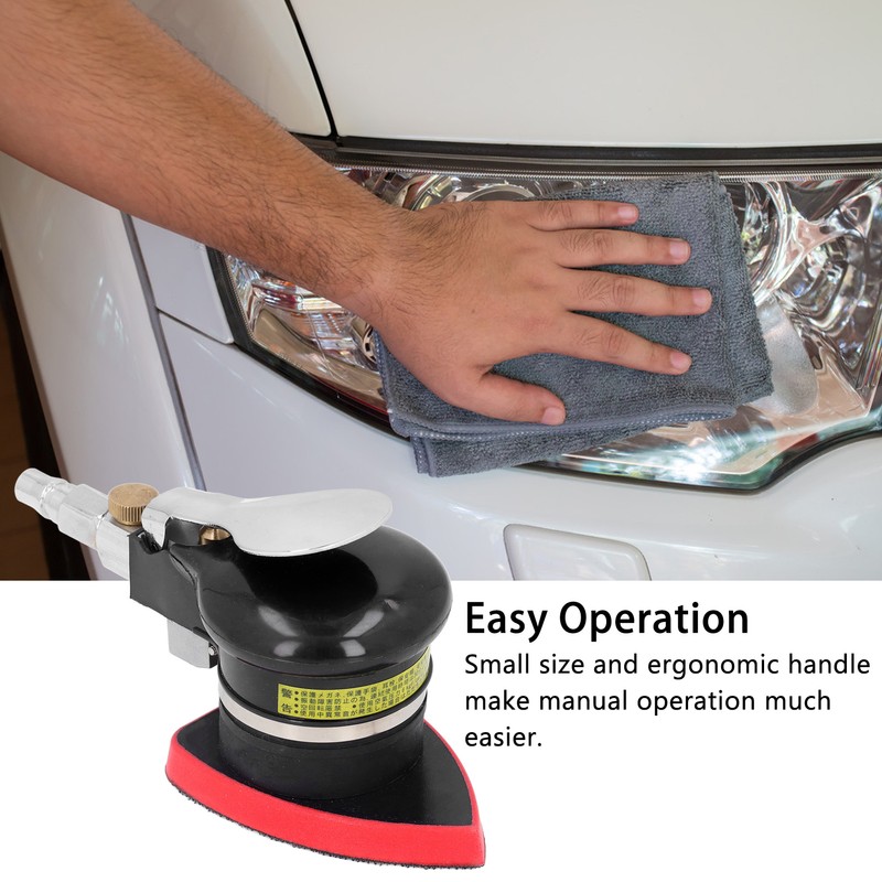 Air Sander Triangle Pneumatic Grinder Mini Handheld Polisher 12000rpm for