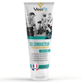 VEOFIT Conductive Electrode Contact Gel Eucalyptus 1 x 250 ml for EMS TENS Devices, Electrostimulators, Electrode Pads - Improves Electrode Contact and Protects the Skin